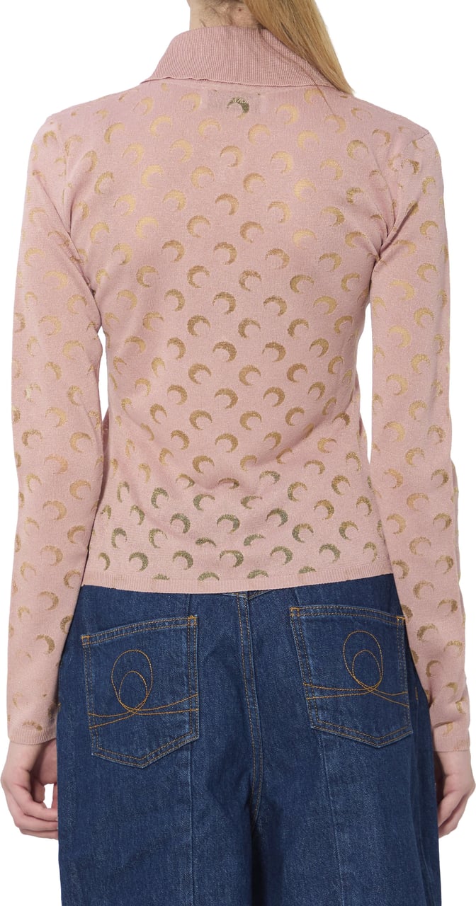 Marine Serre Moon Devore shirt Roze