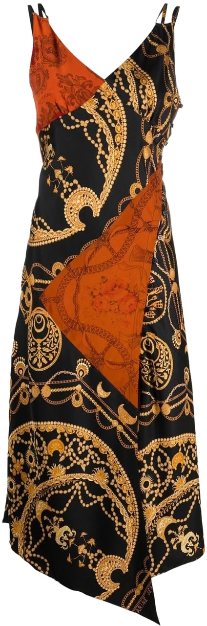 Marine Serre Dresses Black Zwart
