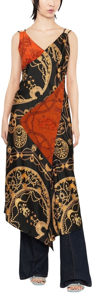Marine Serre Dresses Black Zwart