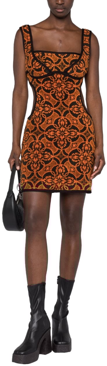 Marine Serre Dresses Red Rood