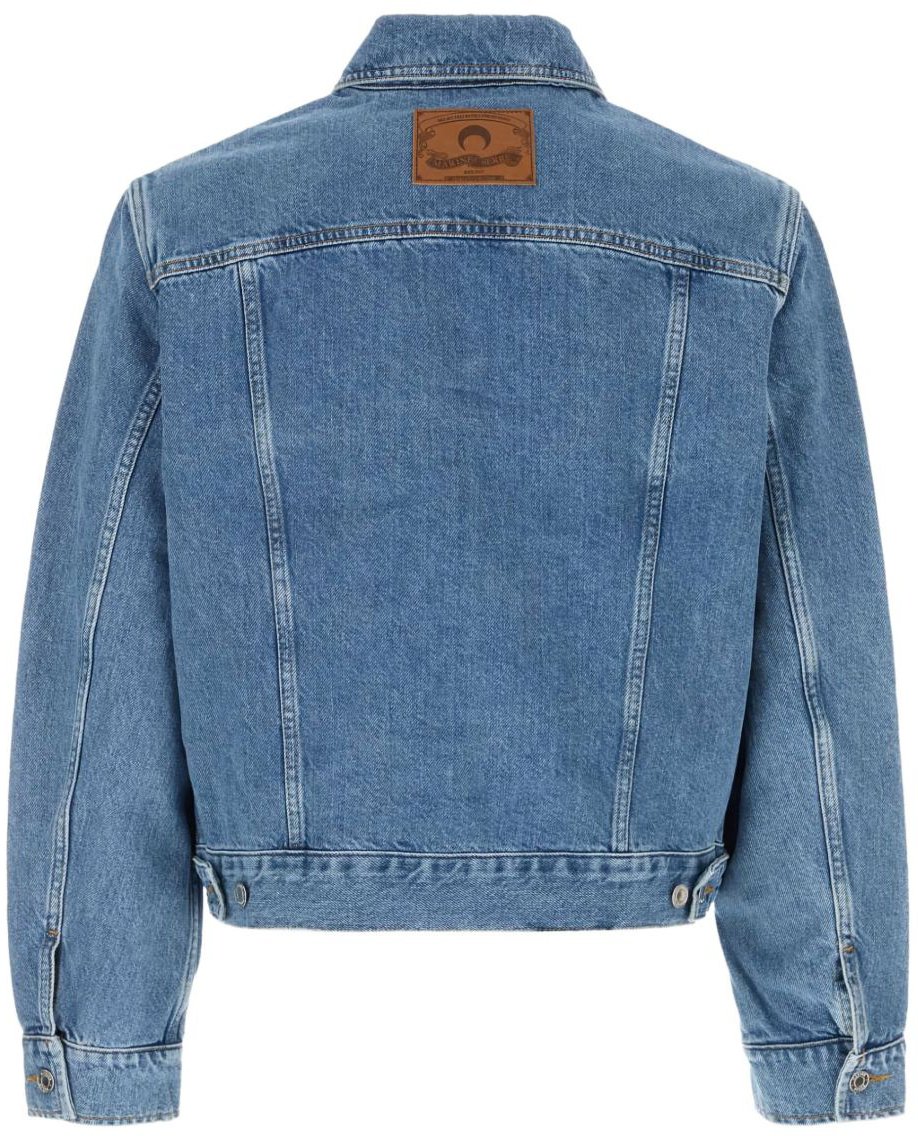 Marine Serre Jackets Blue Blauw