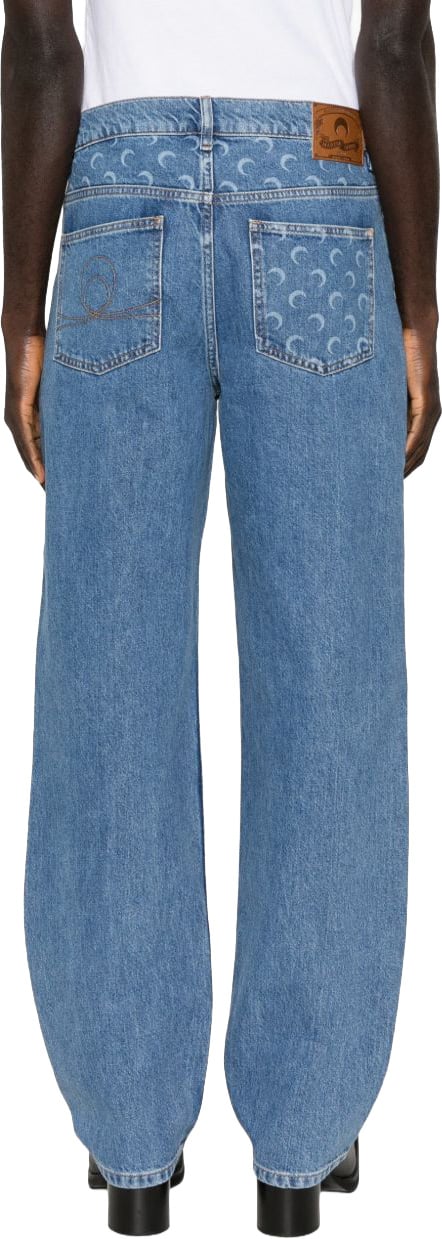 Marine Serre Jeans Light Blue Blauw