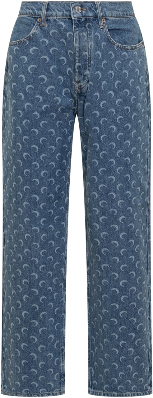 Marine Serre Jeans Blue Blauw