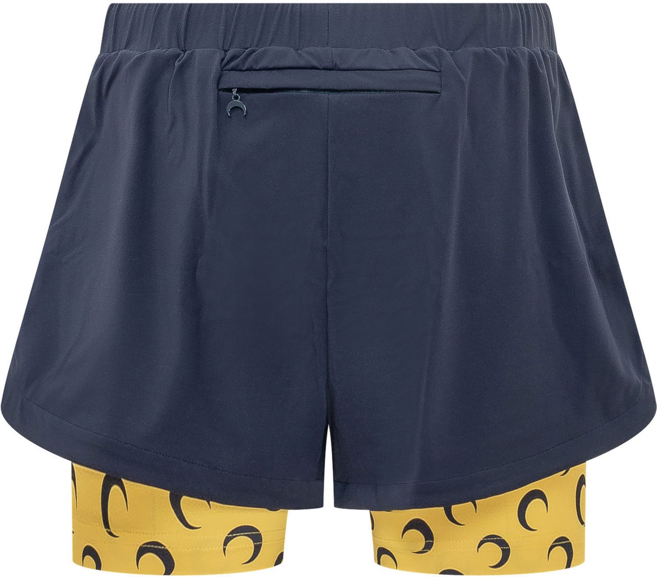 Marine Serre Running Shorts con Shorts Interni Navy