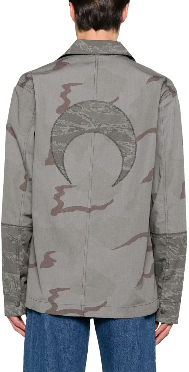 Marine Serre Coats Grey Grijs