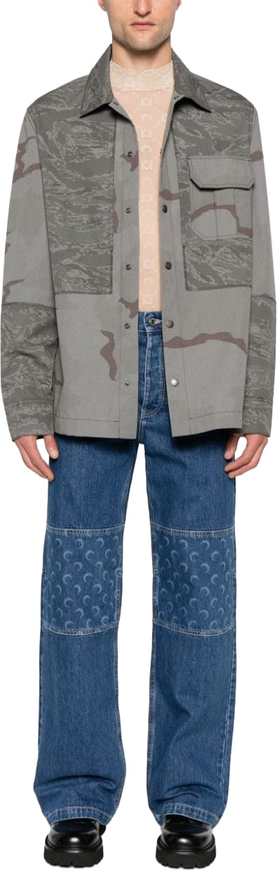 Marine Serre Coats Grey Grijs