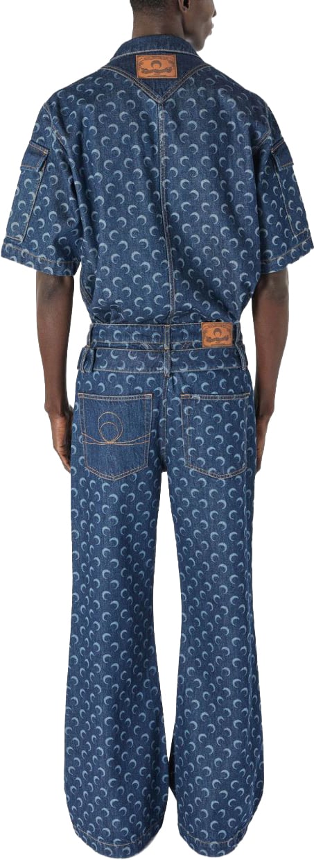 Marine Serre Shirts Blue Blauw