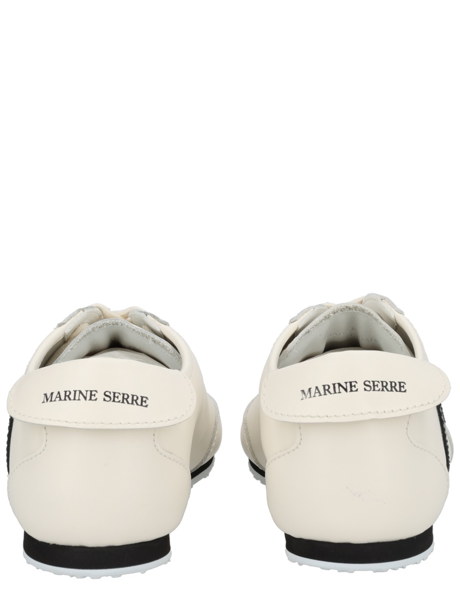Marine Serre Off-White Astra Crescent Accent Sneakers Neutraal