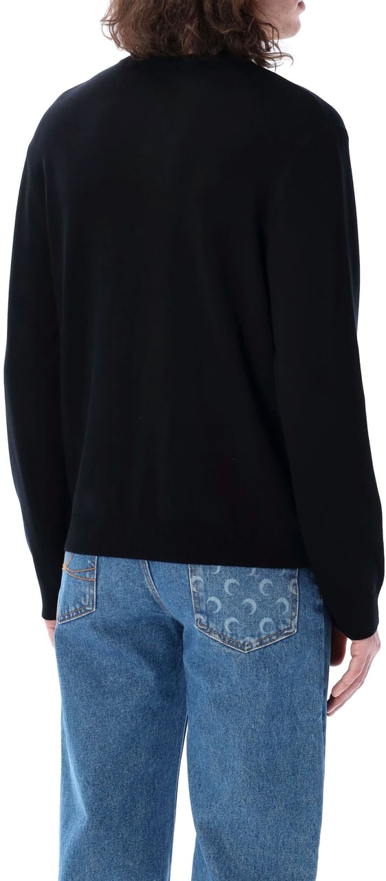 Marine Serre Moon Logo Knit Nero Zwart