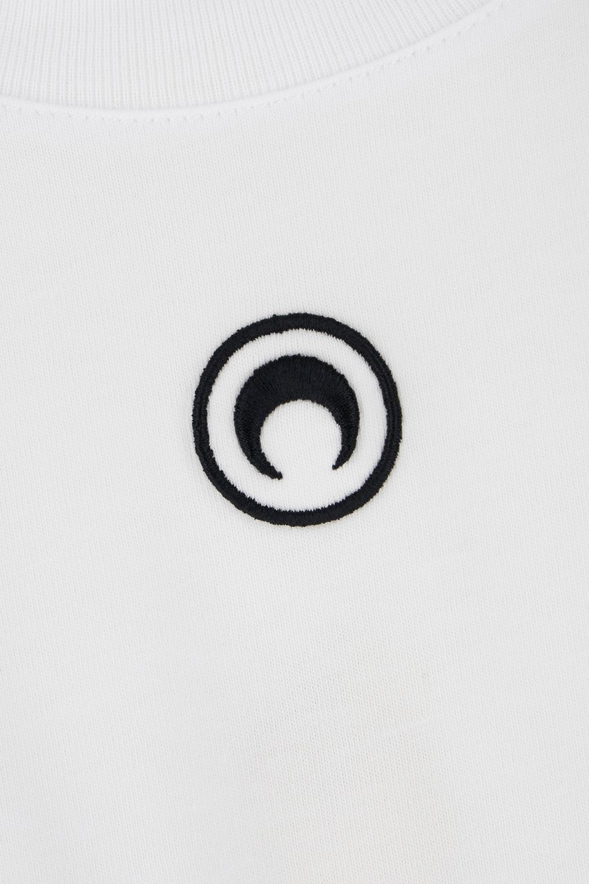 Marine Serre Marine Serre White cotton t-shirt Wit