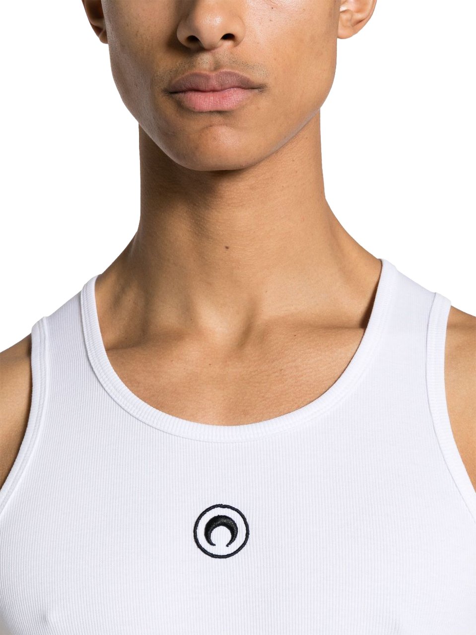 Marine Serre Top Bianco Wit