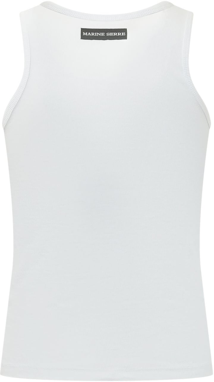 Marine Serre MOON LOGO TANK TOP Wit