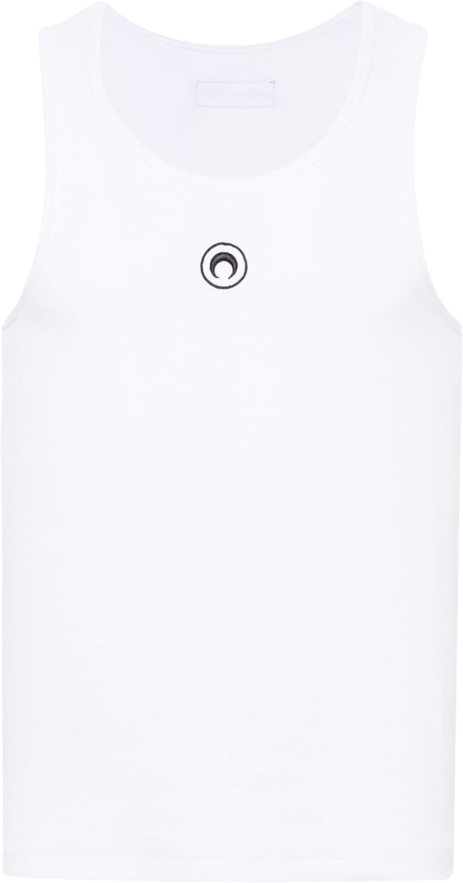 Marine Serre Top Bianco Wit