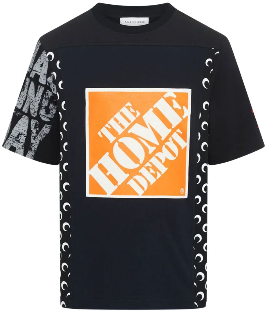 Marine Serre T-Shirts And Polos Black Zwart