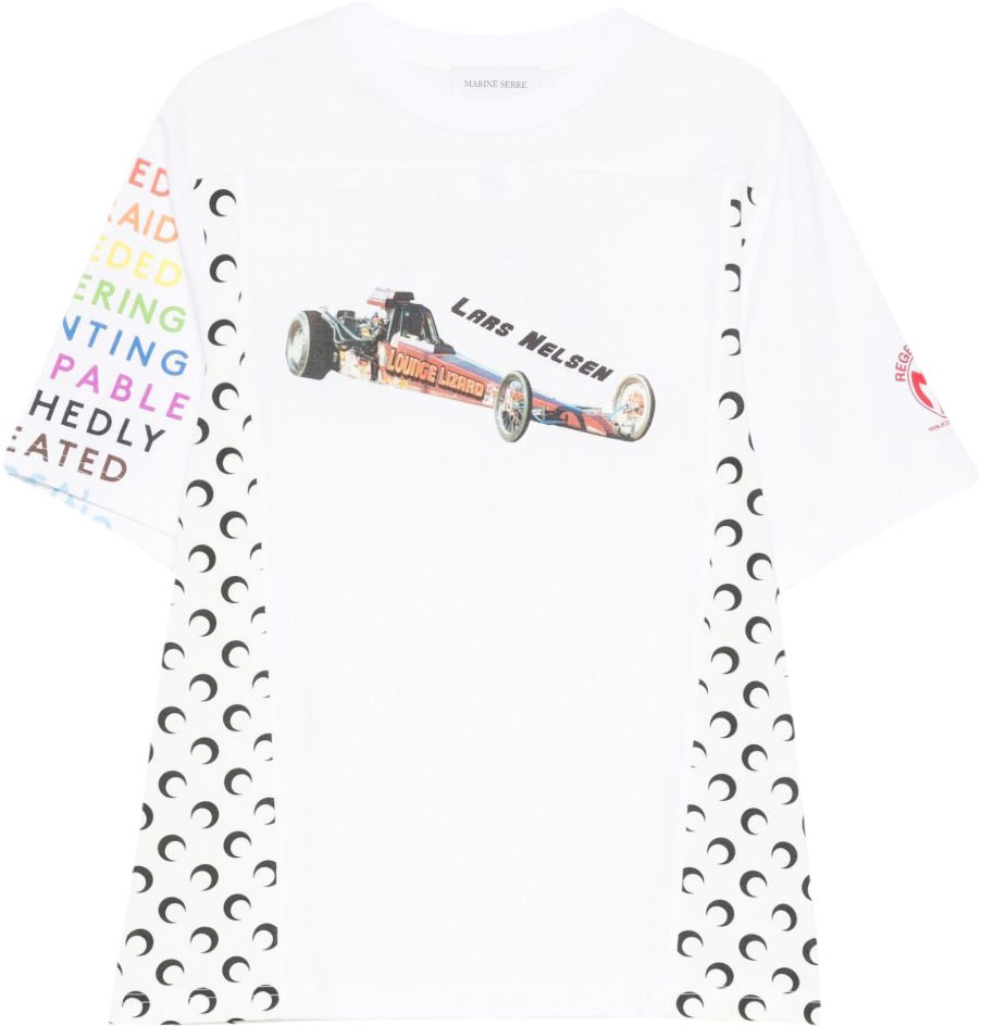 Marine Serre T-Shirts And Polos White Wit