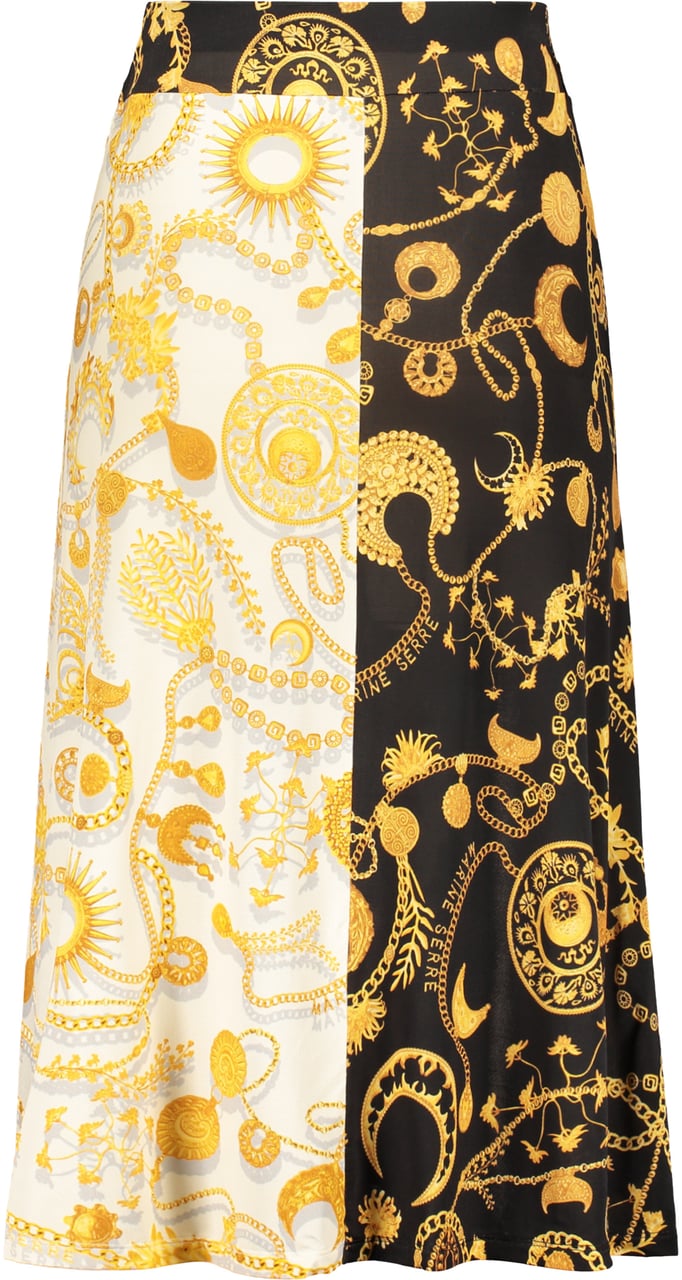 Marine Serre Asymmetric skirt Zwart