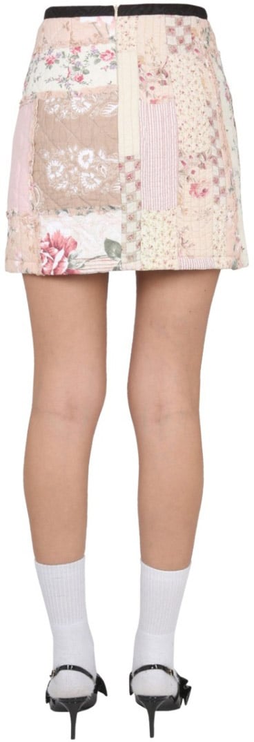 Marine Serre Mini Boutis Skirt Neutraal
