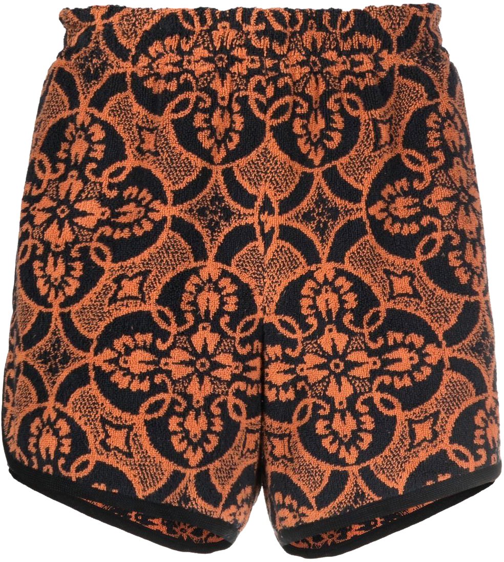 Marine Serre Shorts Orange Oranje