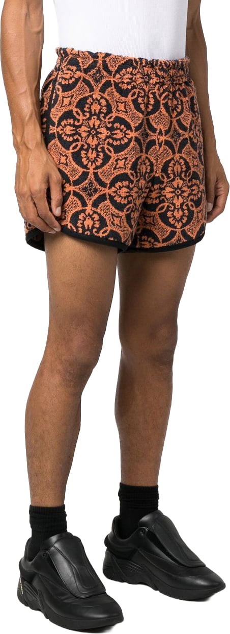 Marine Serre Shorts Orange Oranje
