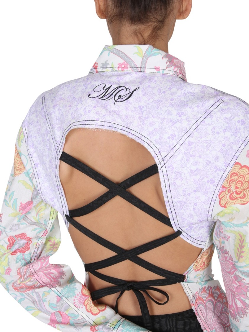 Marine Serre Floral Print Shirt Wit