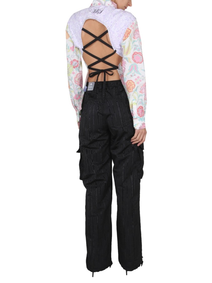 Marine Serre Floral Print Shirt Wit