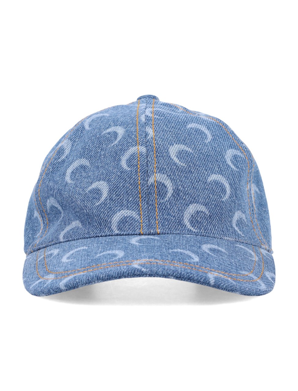 Marine Serre Denim Cap Moon Blue Blauw