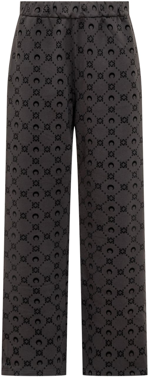 Marine Serre Pantaloni Marine Serre Monogram Zwart