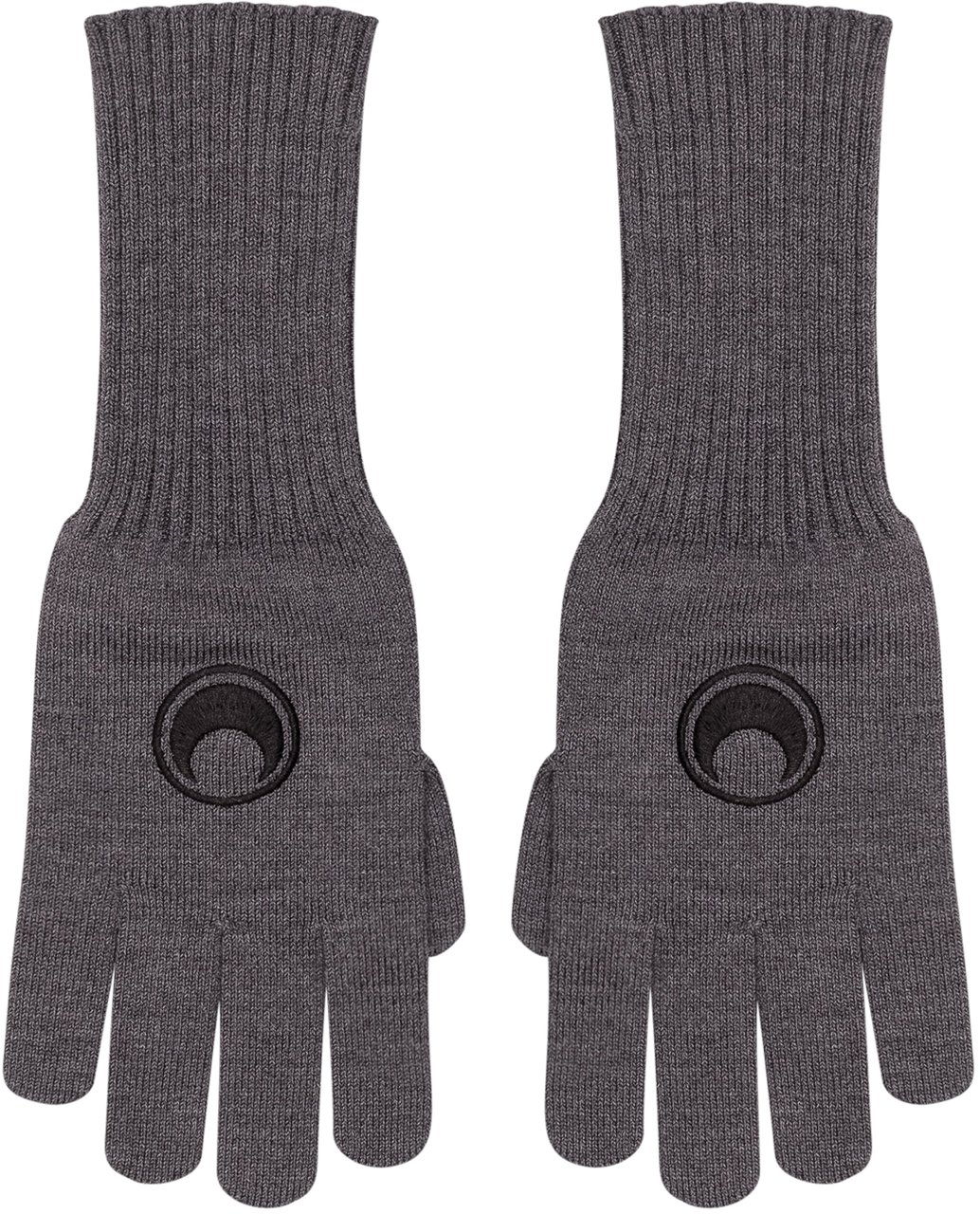 Marine Serre Guanti Lunghi Donkergrijs