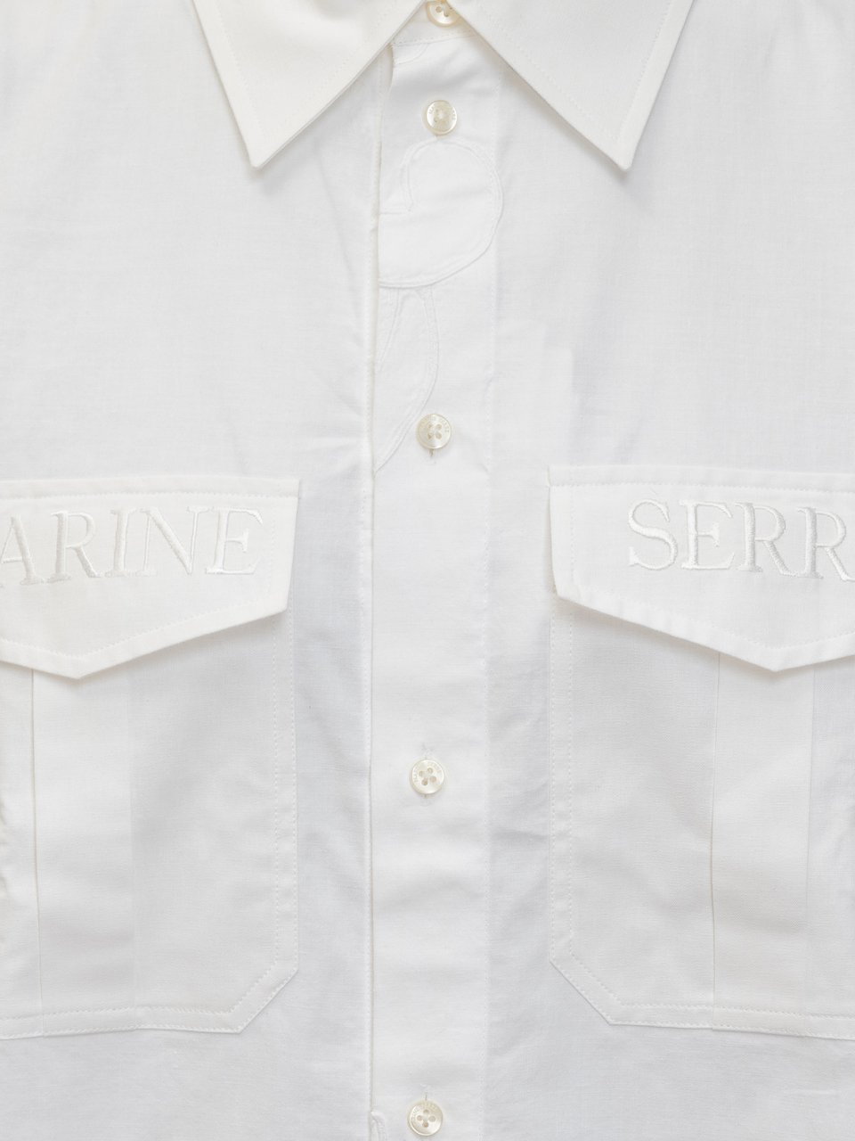 Marine Serre Camicia Wit