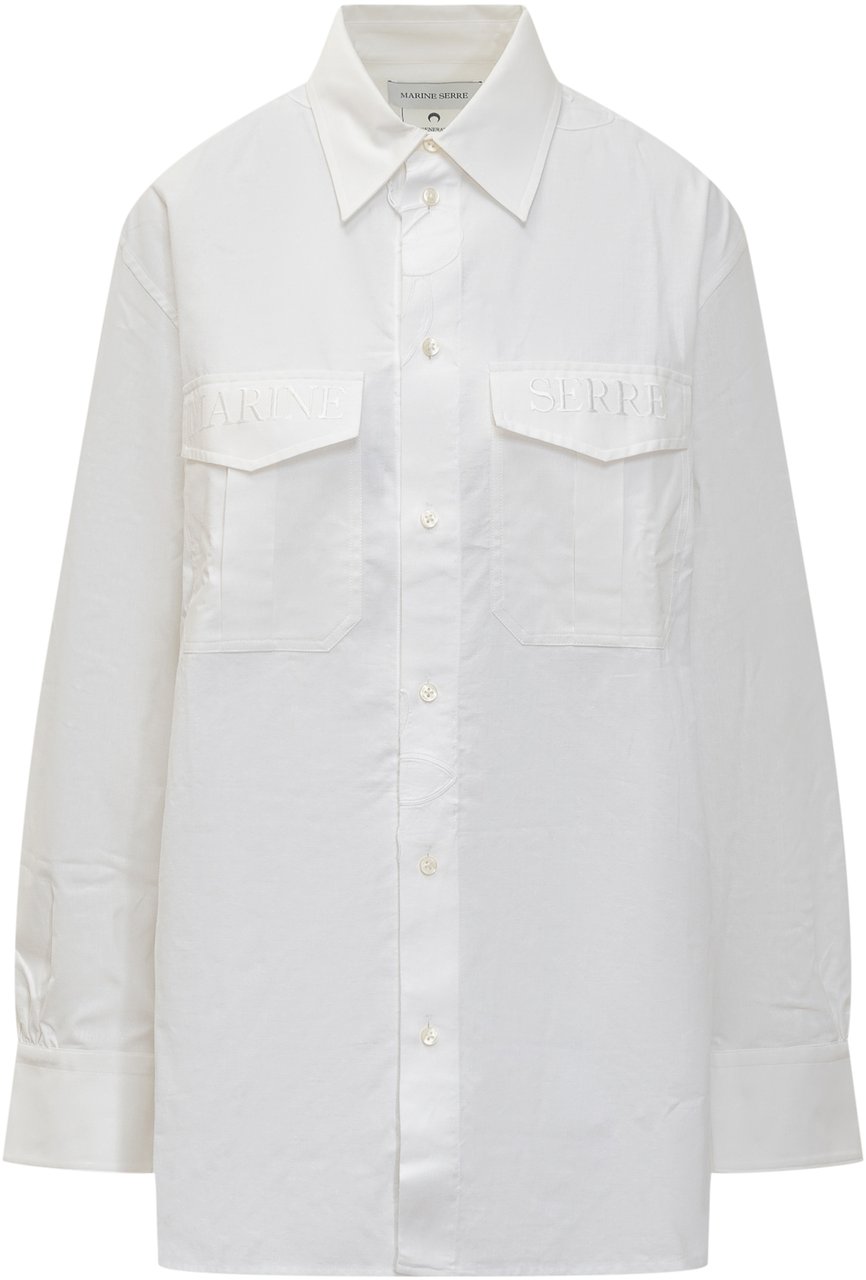 Marine Serre Camicia Wit