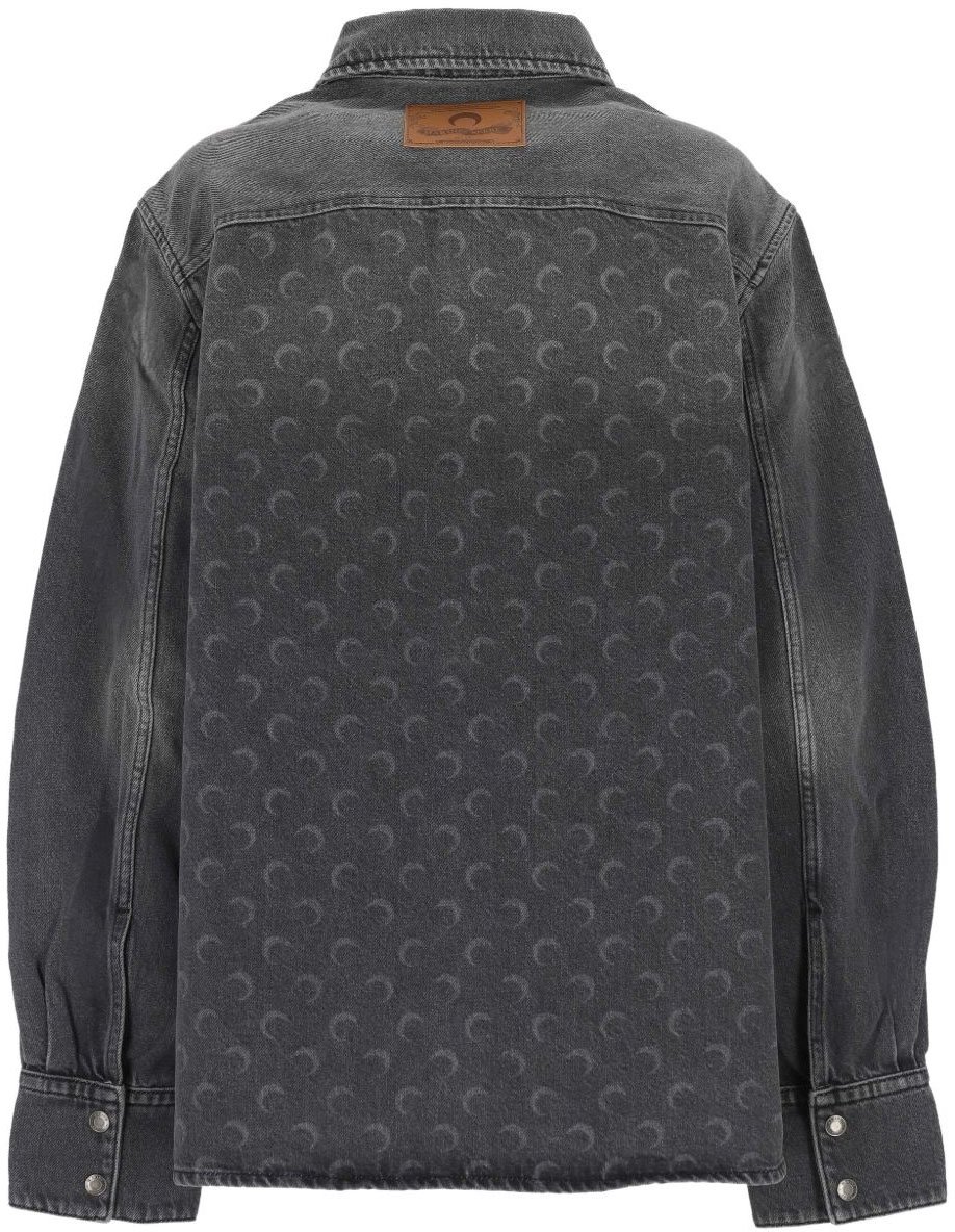 Marine Serre Shirts Grey Donkergrijs
