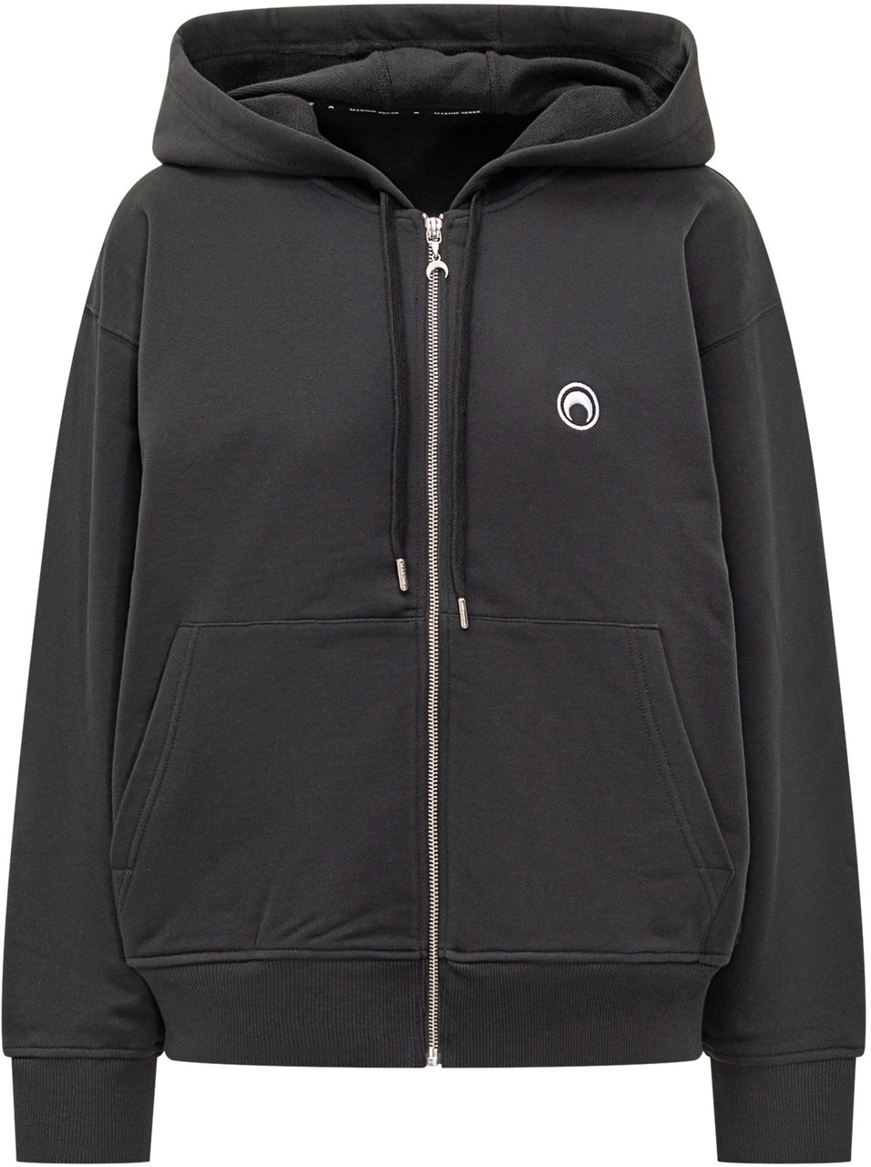 Marine Serre Top Marine Serre Cotone Logo Zwart