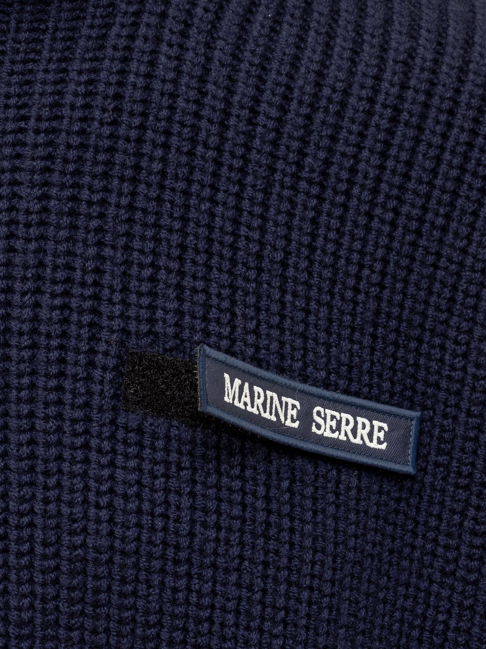 Marine Serre Maglia con Logo Blauw