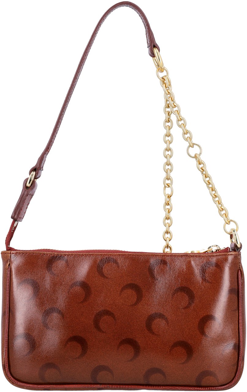 Marine Serre Moon Strike Bauletto Bag Light Brown Bruin