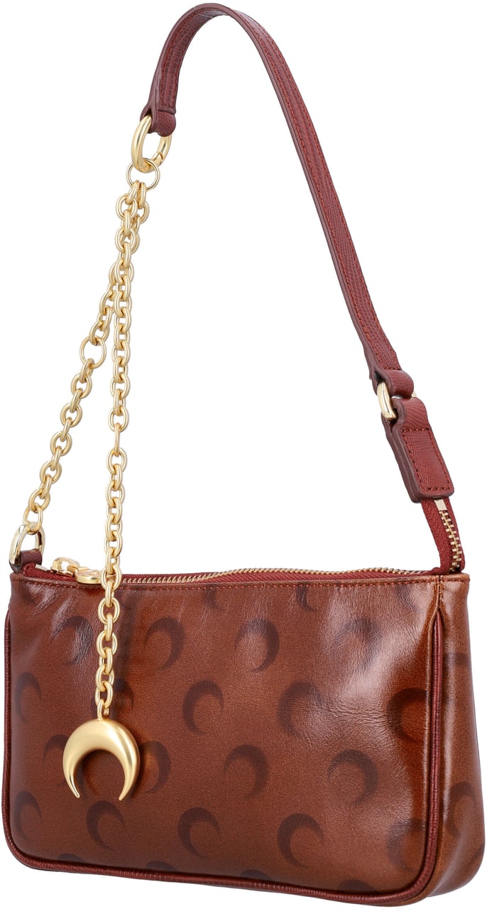 Marine Serre Moon Strike Bauletto Bag Light Brown Bruin