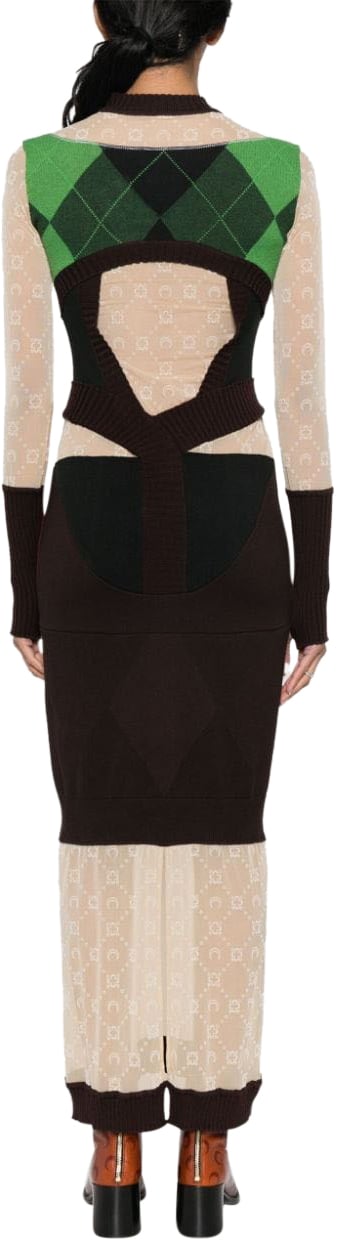 Marine Serre Dresses Green Groen