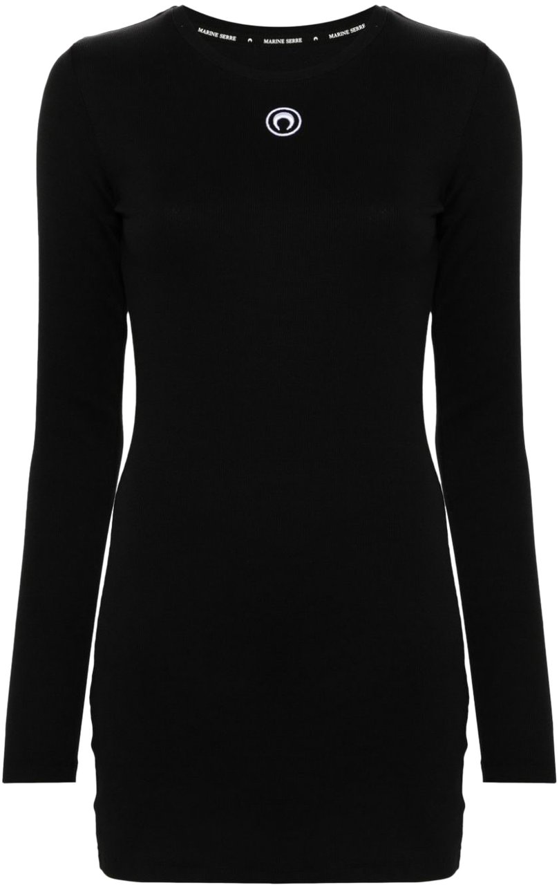 Marine Serre Dresses Black Zwart