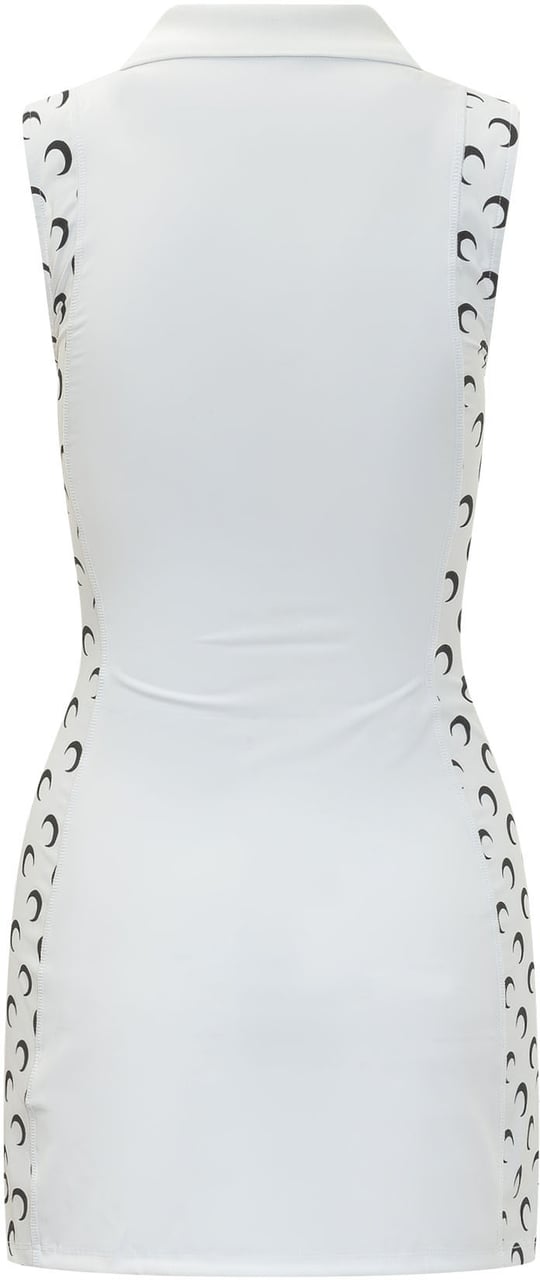 Marine Serre Athleisure Mini Dress Wit