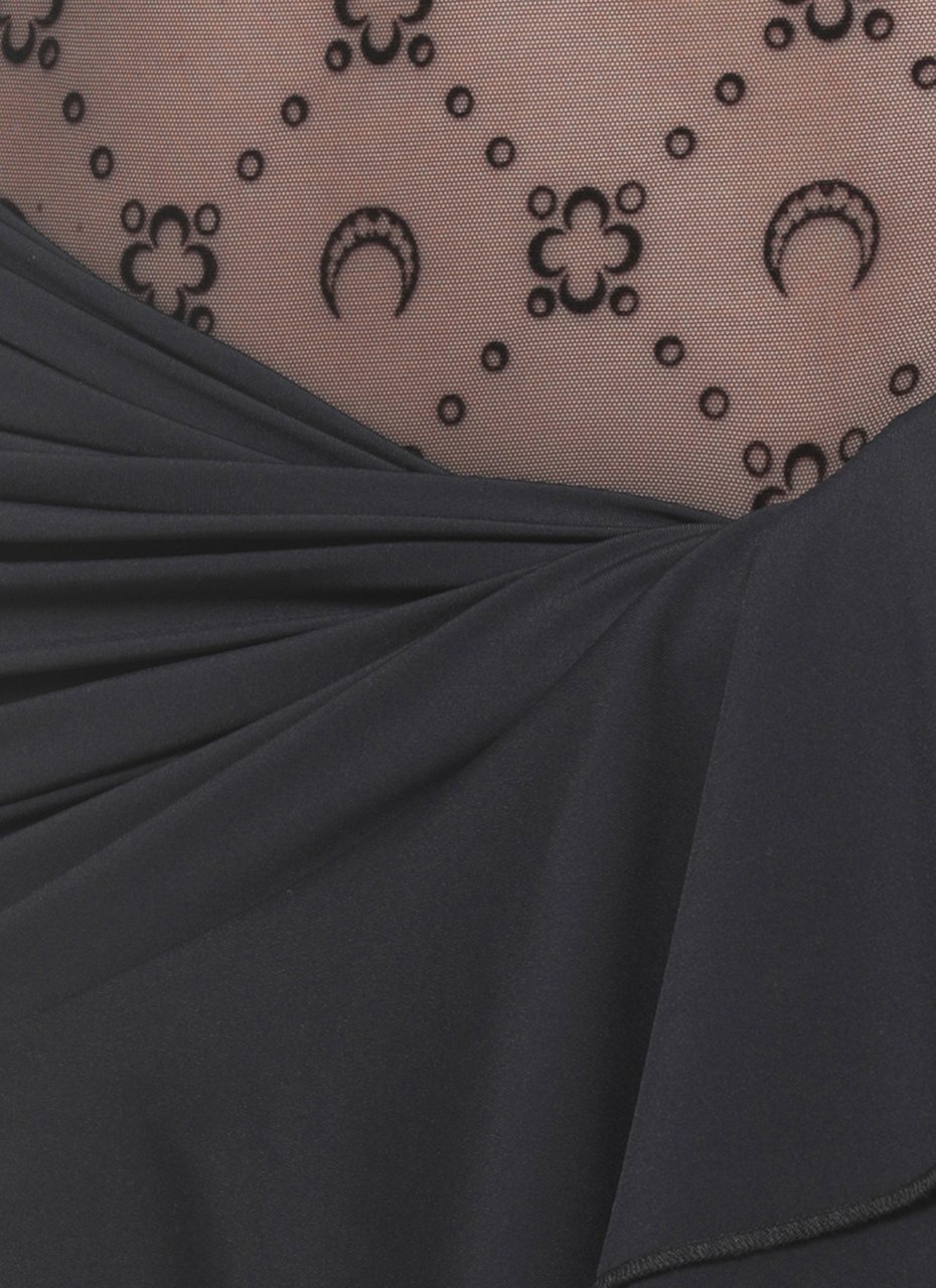 Marine Serre Dresses Black Zwart