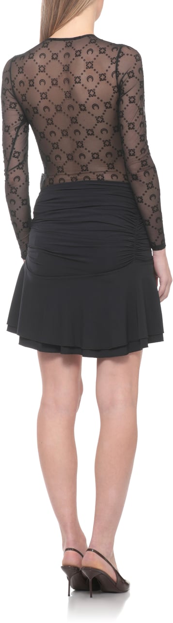 Marine Serre Dresses Black Zwart