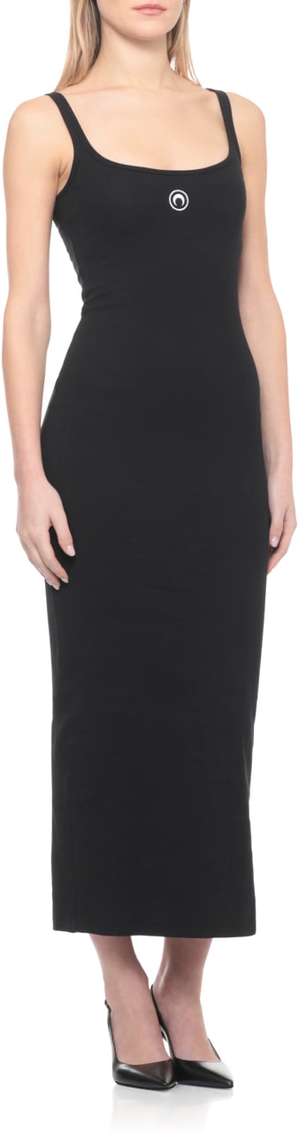 Marine Serre Dresses Black Zwart