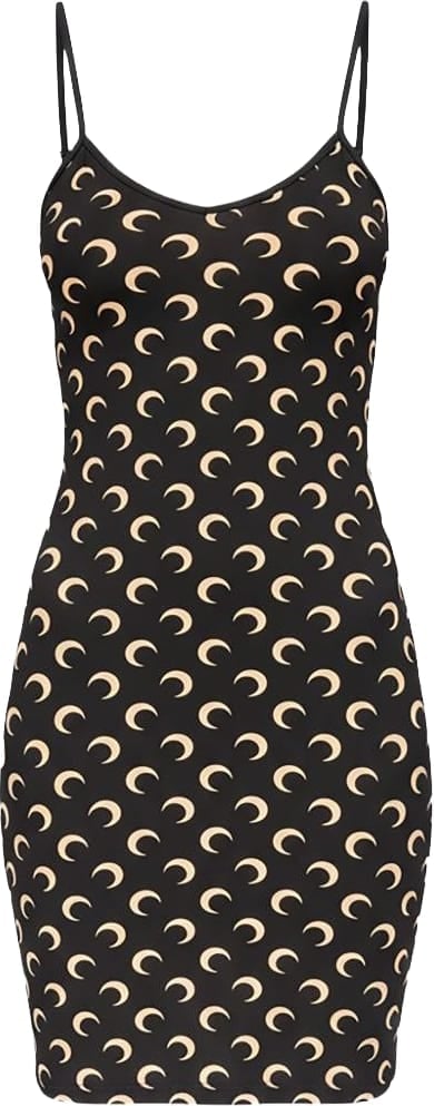 Marine Serre Dresses Nero Zwart