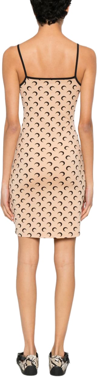 Marine Serre Dresses Beige Beige