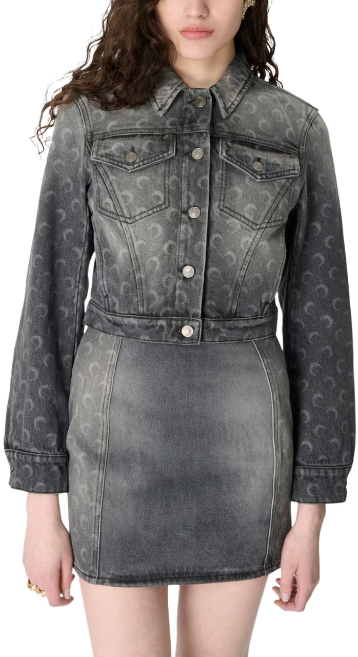 Marine Serre Coats Grey Grijs