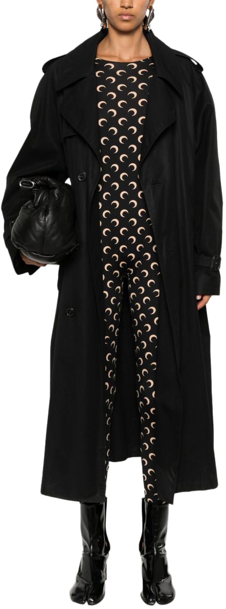 Marine Serre Dresses Black Zwart