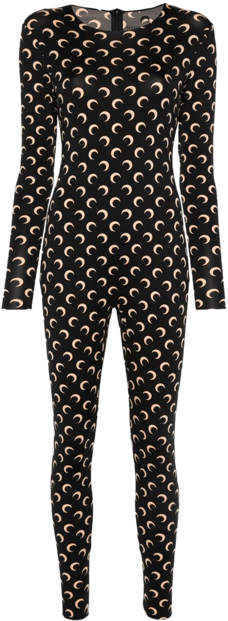 Marine Serre Dresses Nero Zwart