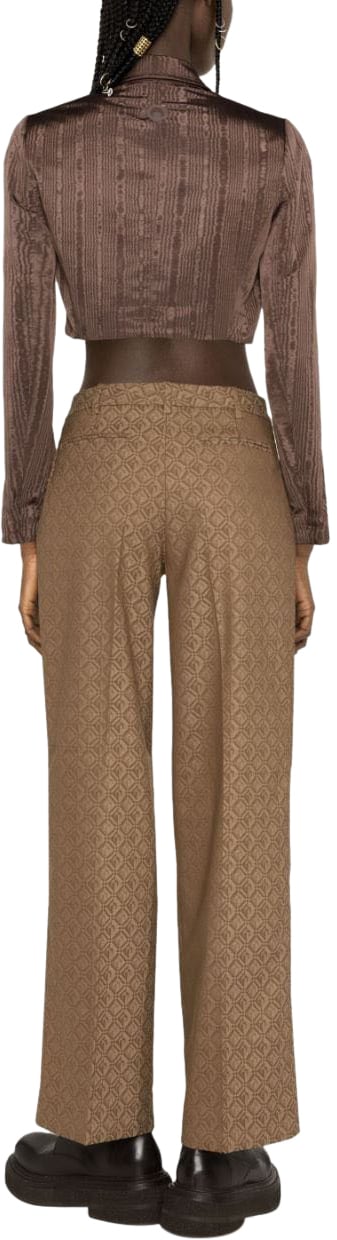 Marine Serre Trousers Beige Beige