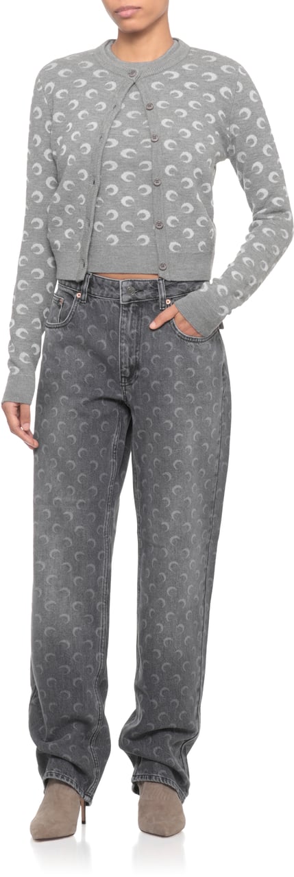 Marine Serre Jeans Grey Grijs