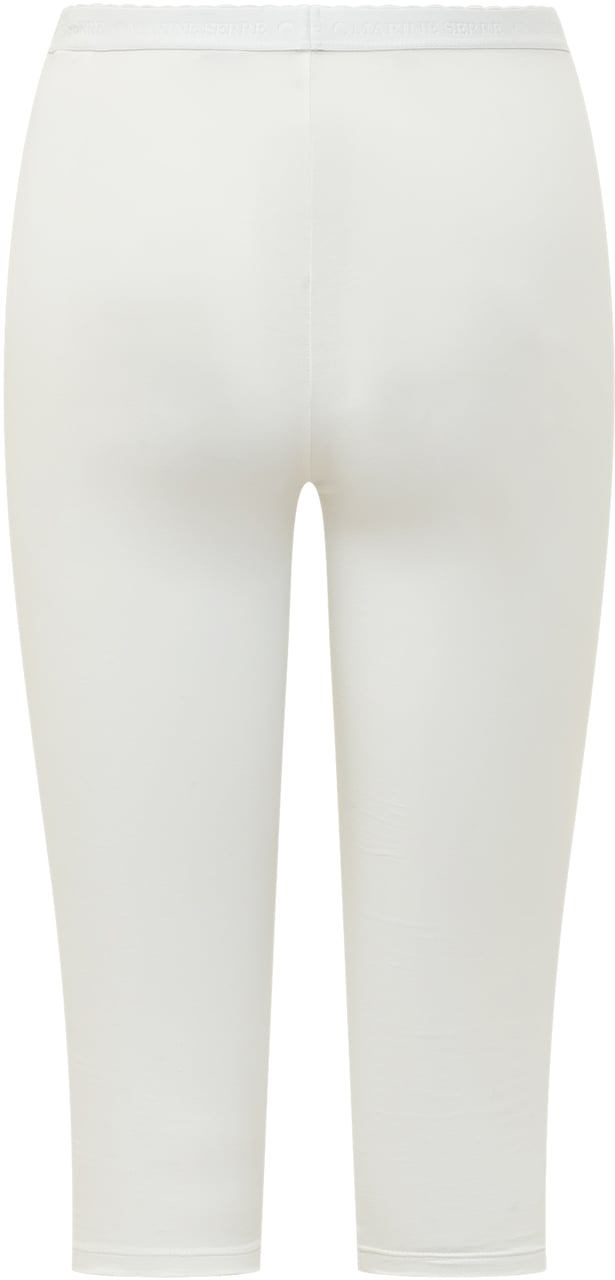 Marine Serre Capri Pearl Logo con Dettaglio Laterale Wit