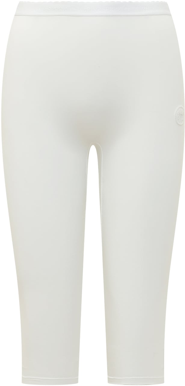 Marine Serre Capri Pearl Logo con Dettaglio Laterale Wit